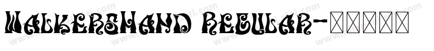 WalkersHand Regular字体转换